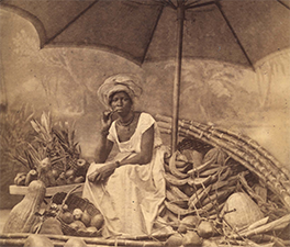 Alberto Henschel, Fruchtverkäuferin in Rio de Janeiro