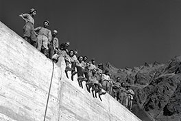 Staumauer Mattenalpsee im Urbach 1949