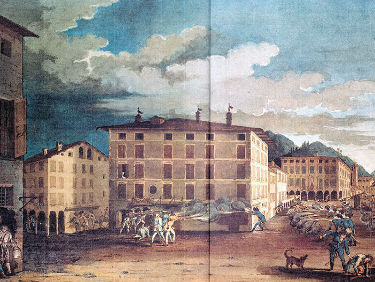 1798 uprising in a watercolour